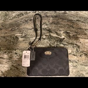 Black Coach Wristlet